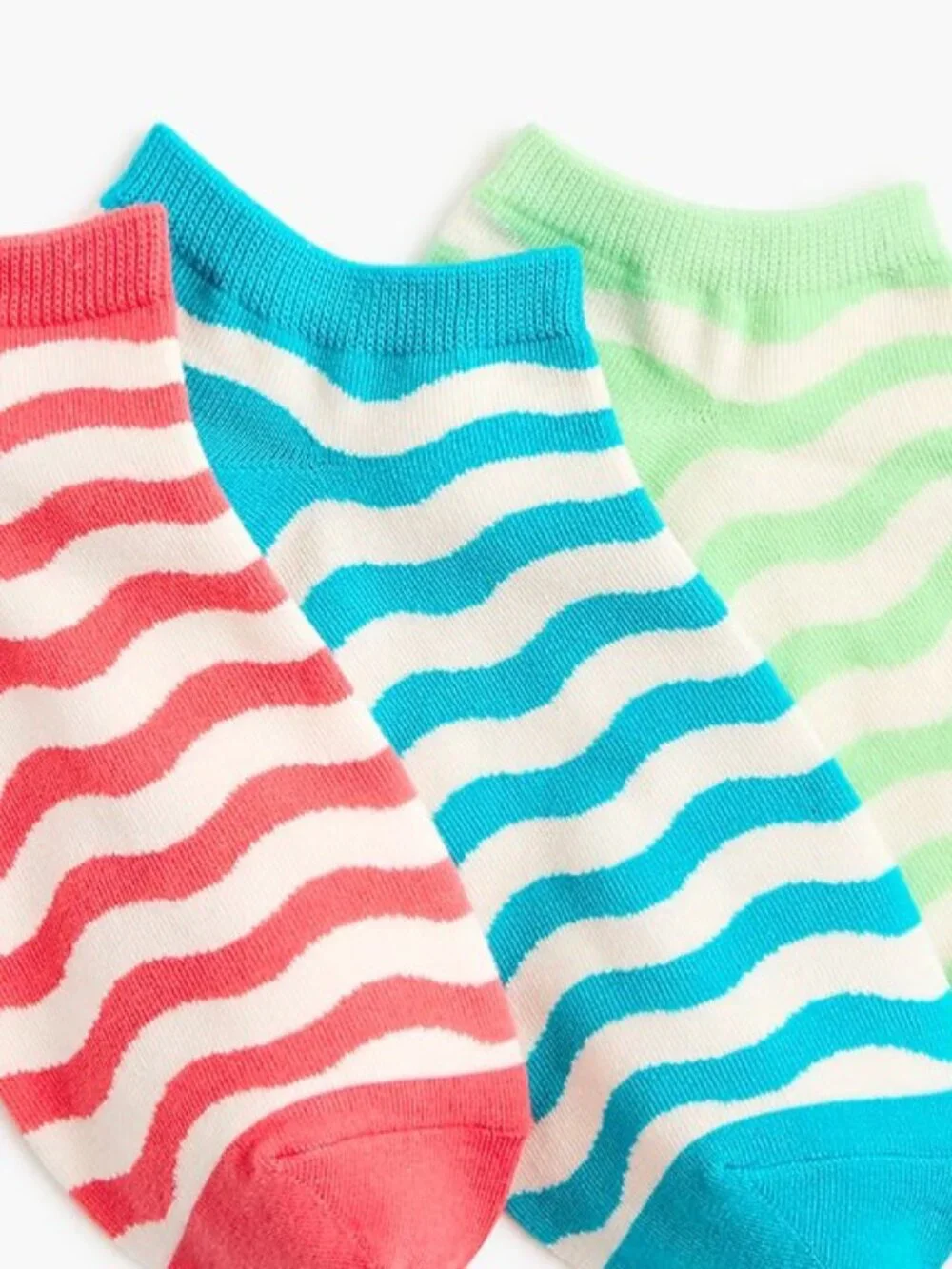 J. Crew Striped ankle socks three-pack